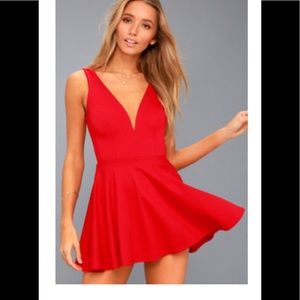 PERFECT RED SKORT DRESS